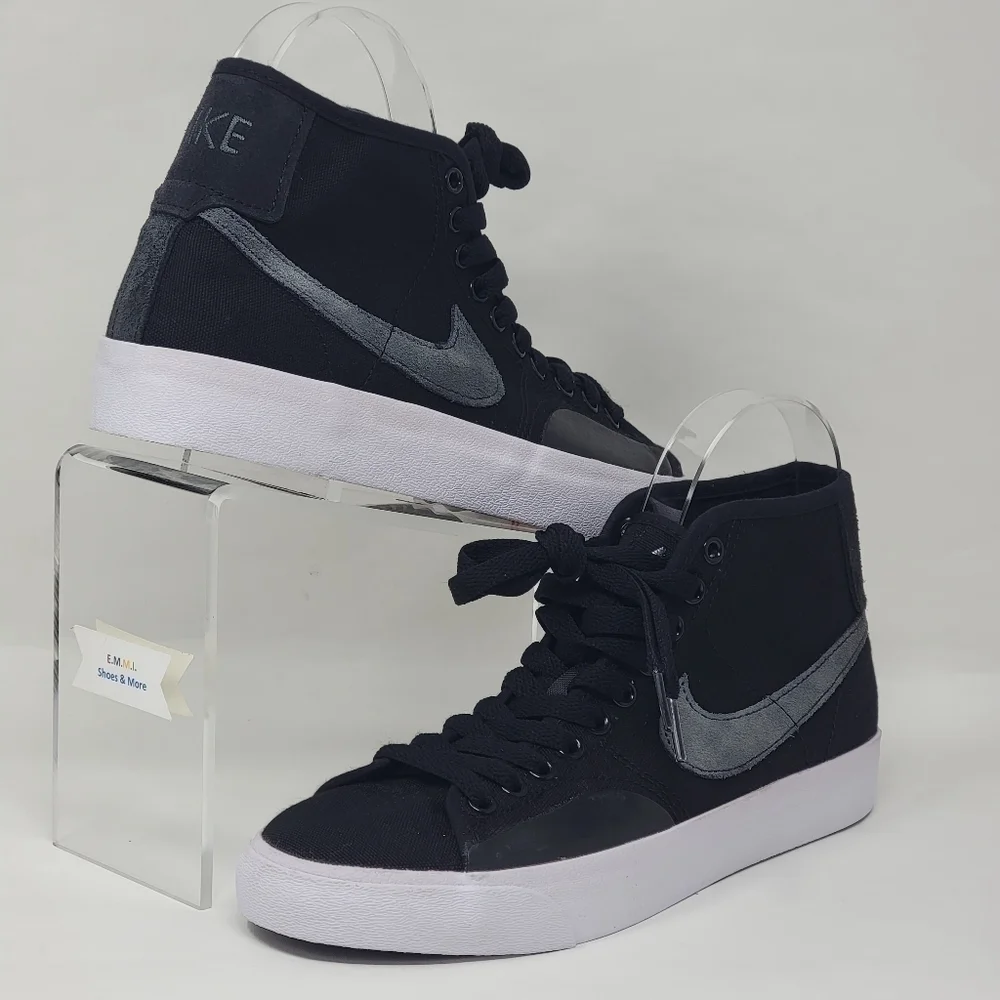 Nike SB Blazer Court Mid Premium Skate Shoes Black FB1378-001 Mens Size 6 New